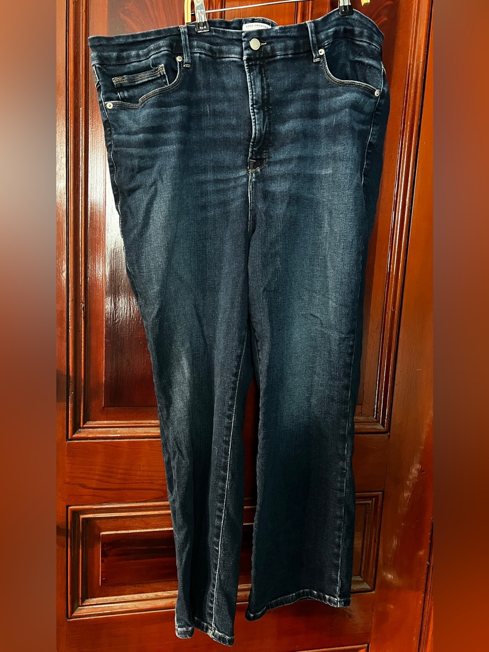 Good American Dolly Joleans Straight Jeans | Indigo | plus size 22